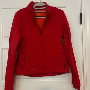 Brooks Red Quilted Full-Zip Jacket